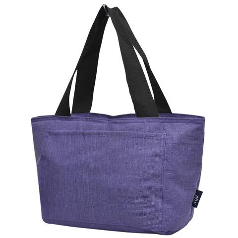 Purple Crosshatch Bag on the Go