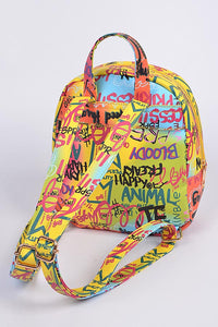 Multi Letter Confetti Backpack